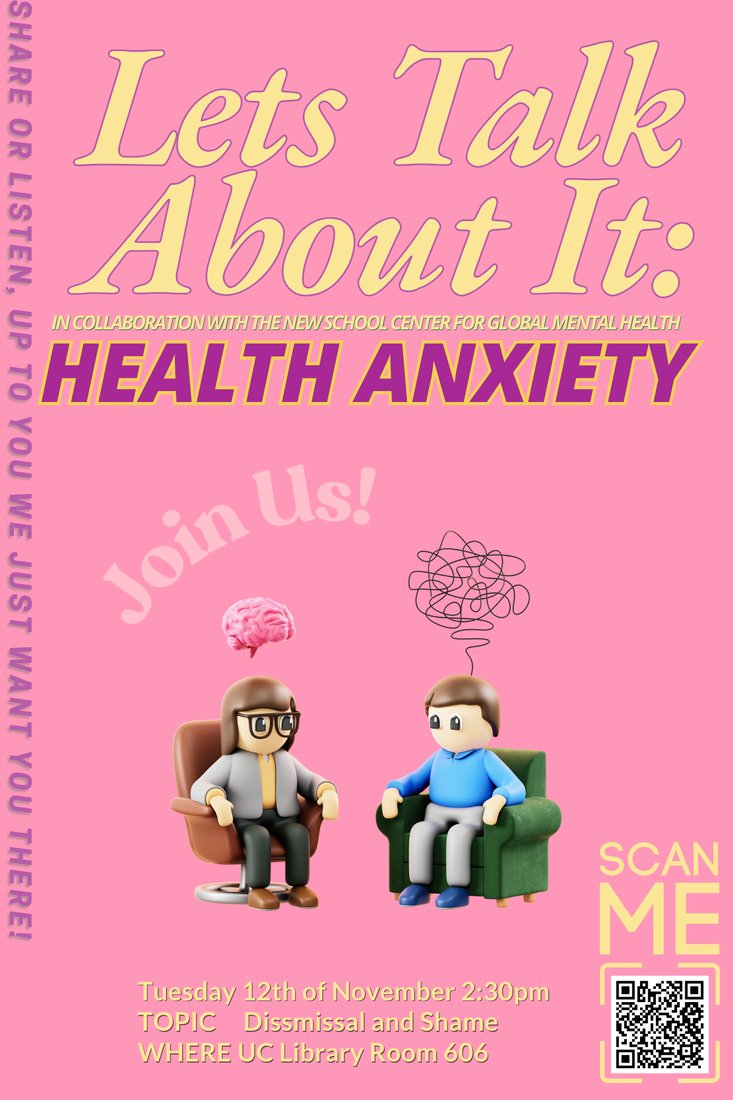 Let's Talk About It: Health Anxiety event poster